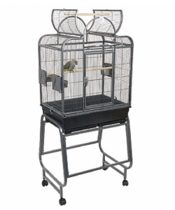 Rainforest Cages Mini Santa Fe Top Opening Parrot Cage With Stand - Antique